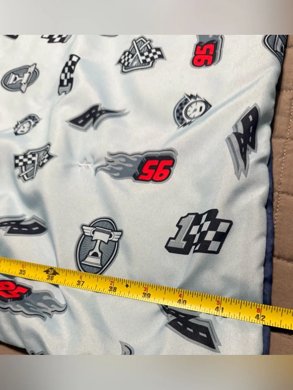 Disney Cars Top Speed Piston Cup Toddler Lightweight Microfiber Blanket 42 x 56